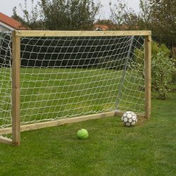 bekletterbares Fußballtor für Kinder Fußballwand Holz Spielturm Klettergerüst 