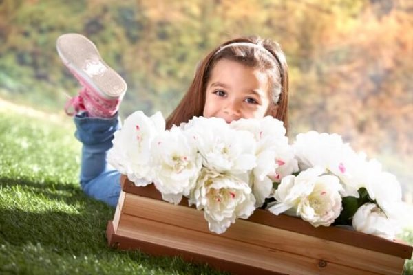 Blumenkasten zum Anbringen an ein Spielhaus
