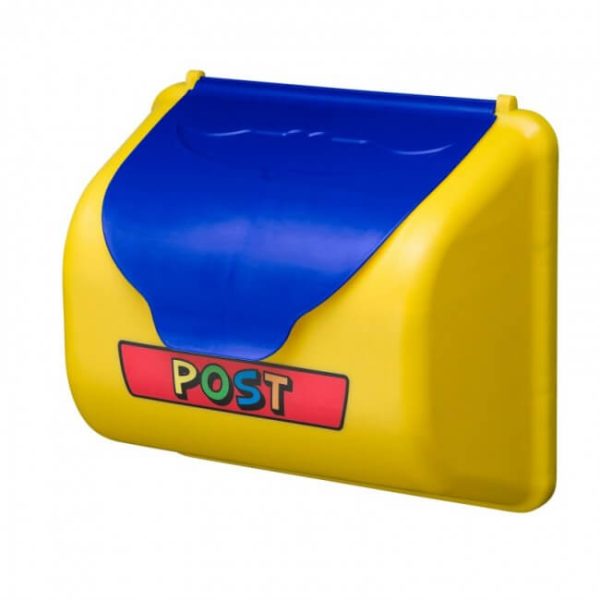 Gelber Briefkasten als Zubehör für Spieltürme