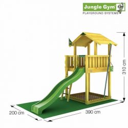Skizze Spielturm Chalet von Jungle Gym