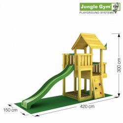 Skizze Spielturm Cubby von Jungle Gym
