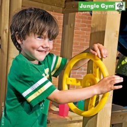 Gelbes Lenkrad für Spieltürme von Jungle Gym